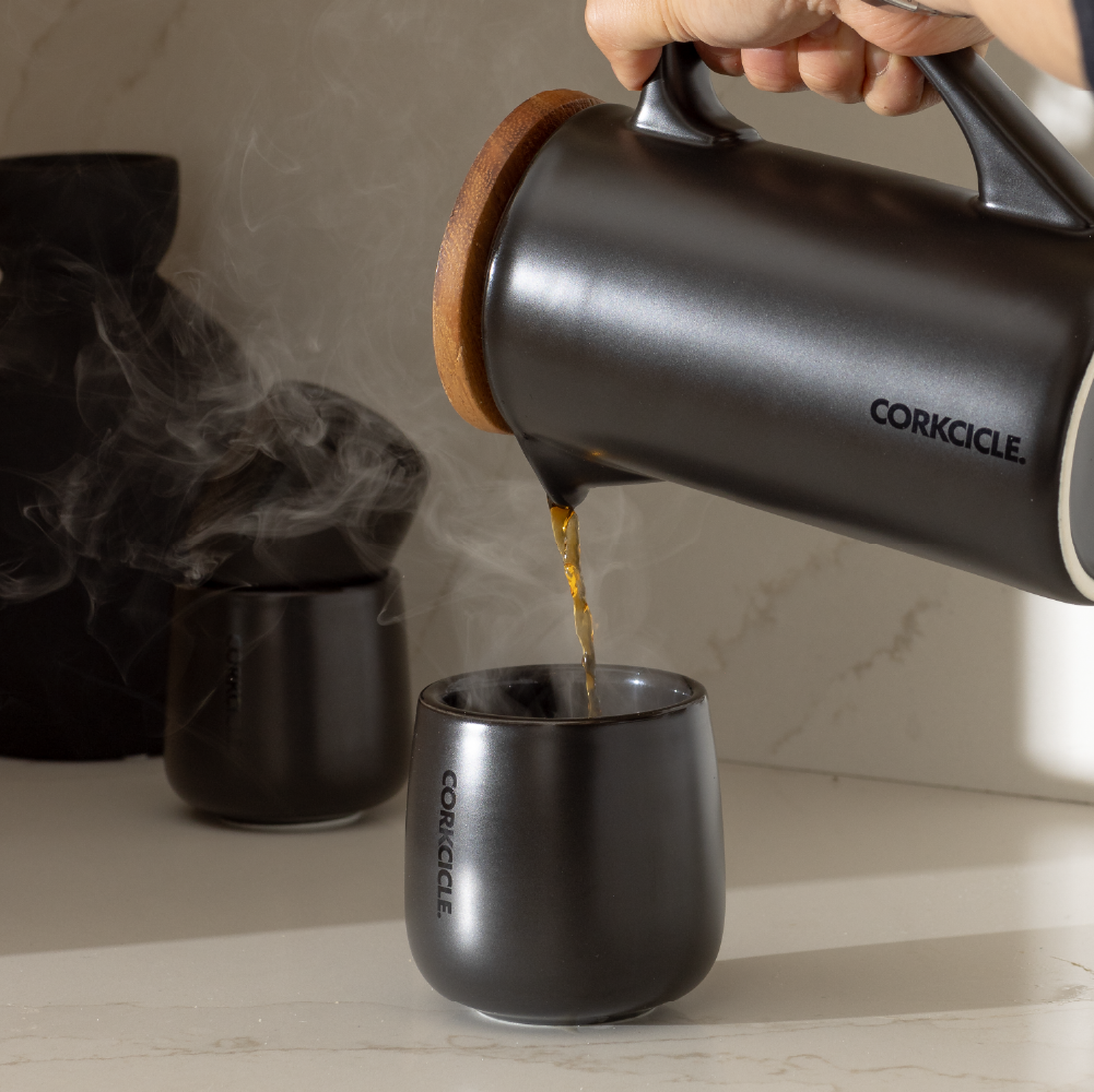 Ceramic French Press - Outdoor Clean Style